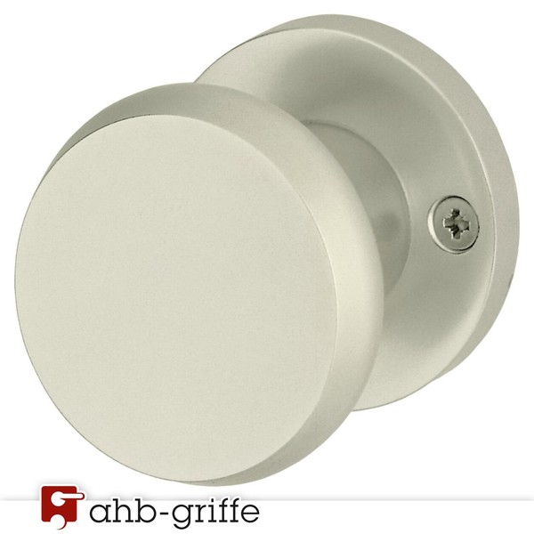 Hoppe TüRknopf 54/11 Fest Auf Rosette Aluminium Alu Neusilber F2 TüRknauf-image