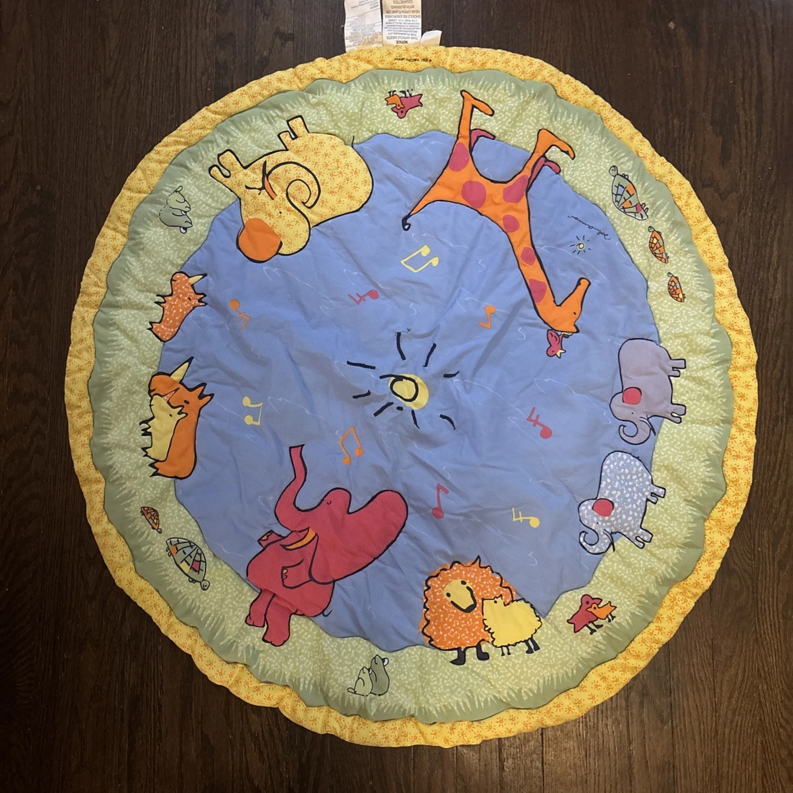 Vintage Rare Carter's John Lennon Infant Activity Play Mat Safari 2001