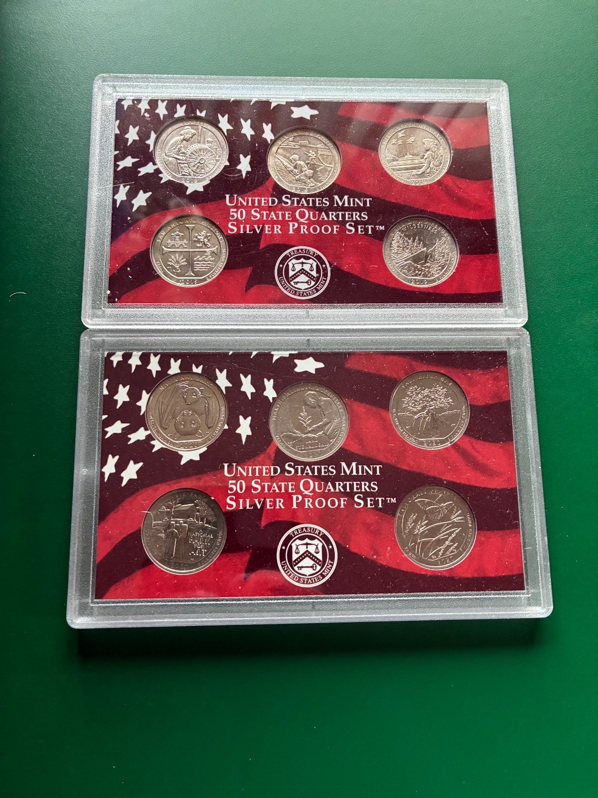 2019-2020 WEST POINT-W-  NATIONAL PARK QUARTERS- COMPLETE BU UNC SET-10 COINS