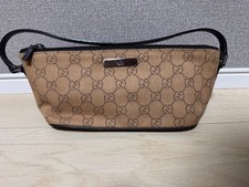 GUCCI GG Borsa a mano in tela accessoria marsupio beige con tracolla