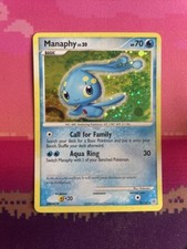 Pokemon Card Manapy Diamond & Pearl Holo Rare 9/130 Near Mint
