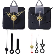 EMOON 2-Pack Silent Clock Movement Kit with 4 Pairs of Short Hands，DIY Re