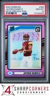 2024 DONRUSS OPTIC PREVIEW PINK PRIZM #389 JAYDEN DANIELS RC RATED ROOKIE PSA 10