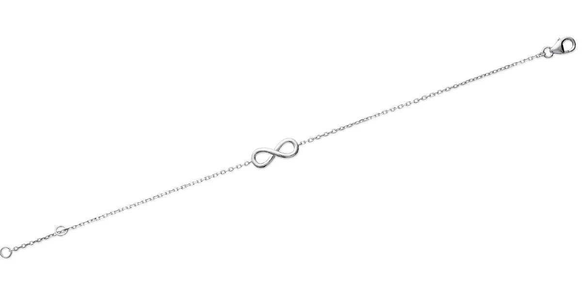 Fedi Nuziali Anelli Con Simbolo Infinito Anello donna Infinito in argento rodiat