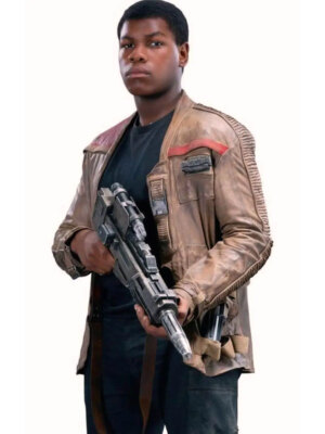 Handmade Star insp. Wars Force Awakens Finn John Boyega Leather Jacket Men Women