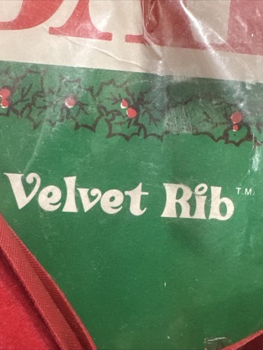 Red Velvet/Flocked Vintage Christmas Decor Bow American Greetings-2 PKG's NOS - Picture 6 of 16