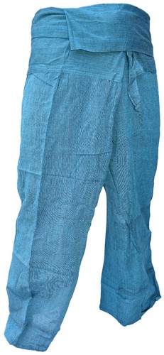 Pantaloni da pescatore tailandese cotone semplice salotto pantaloni yoga hippie boho - Foto 38 di 48