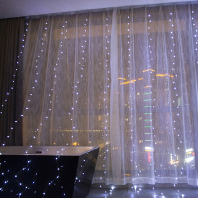 3x1m 3x2m Lichternetz Lichtervorhang Lichterkette 200/300 LED Party Garten DHL