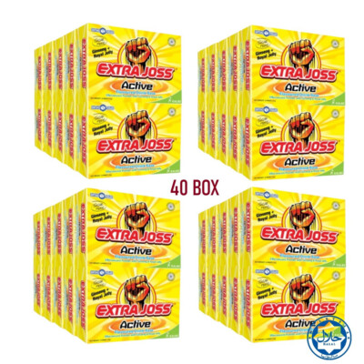 EXTRA JOSS 40 Box (240 SACHETS) Energy Drink Powder Sugar Free Boost Stamina