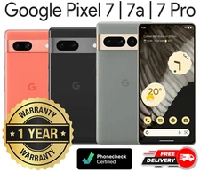 Google Pixel 7 | 7a | 7 Pro - 128GB 256GB 512GB - Unlocked Verizon T-Mobile AT&T