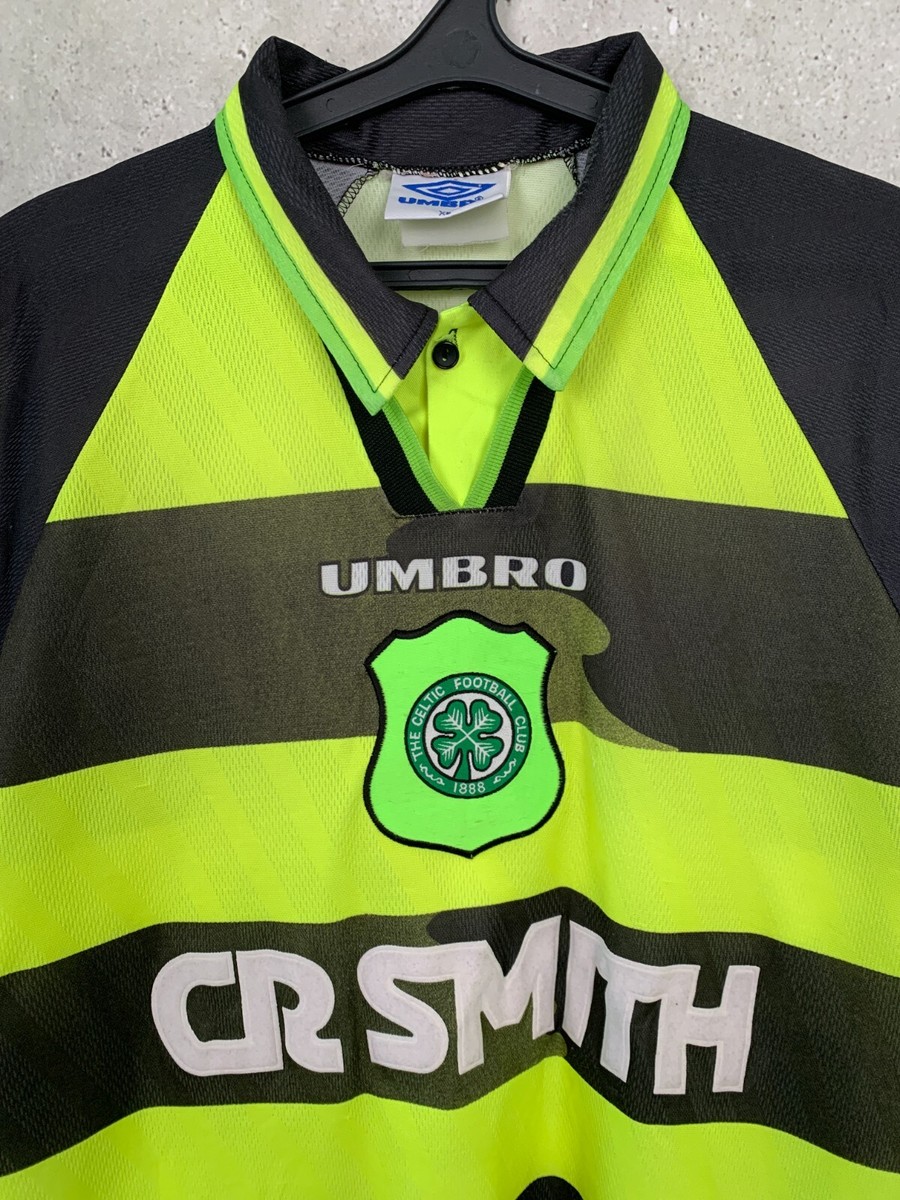 CELTIC 1996 1997 AWAY FOOTBALL SHIRT UMBRO CR SMITH JERSEY SIZE XL