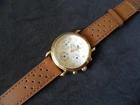 22mm INTERCHANGEABLE COW RACING NAUTIC RALLY BRACELET WITH HOLES BROWN GOLD