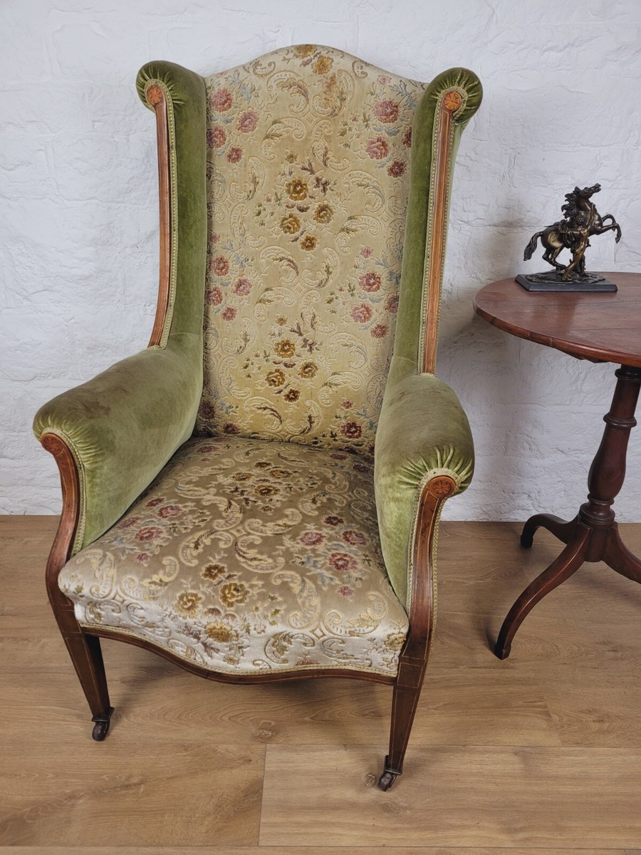 CoQuelicot Designs - 2. Antique Edwardian armchair. | Facebook, image size:900x1200