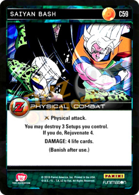 DBZ Dragon Ball Z TCG Panini Awakening C59 Saiyan Bash Foil | eBay