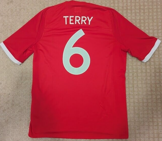 Maillot vintage domicile Angleterre #6 Terry saison 2008-2009