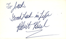 Robert Kasel Signed Auto 3x5 Index Card Moscow on the Hudson