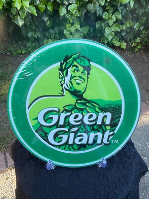   NEW Jolly Green Giant Tempered Glass Cutting Board W/ Rubber Feet 11.75''  