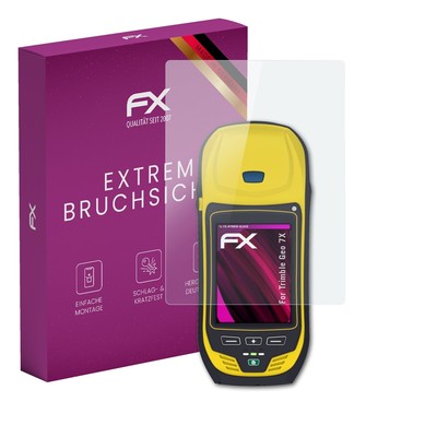 atFoliX Glasfolie für Trimble Geo 7X Displayfolie 9H Schutzpanzer