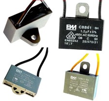 CBB61 motor fan start capacitor BM QUALITY 0.8,1,1.2,1.5,1.8,2 uF UKsellr–ref874
