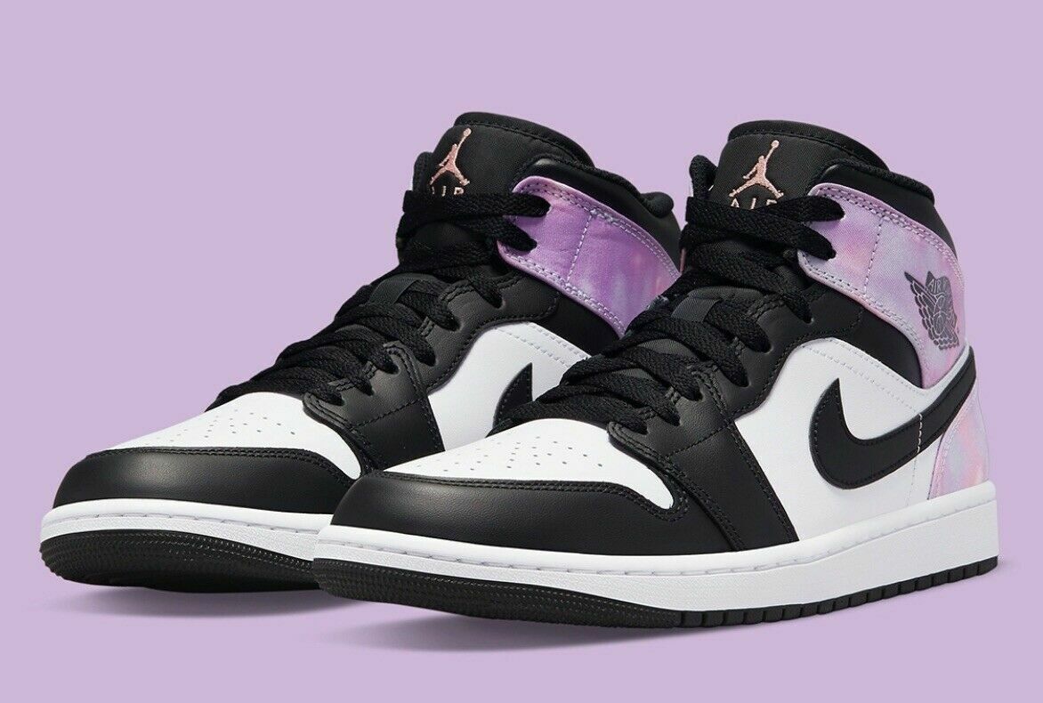 Air Jordan 1 Mid SE Men's Size 13 Black/Bleached Coral-White Air Jordan 1 Mid SE Men's Size 13 Black/Bleached Coral-White