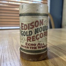Edison Cylinder Record Auction Sale Of A Music Instrument Store 8635 Gold Moulde