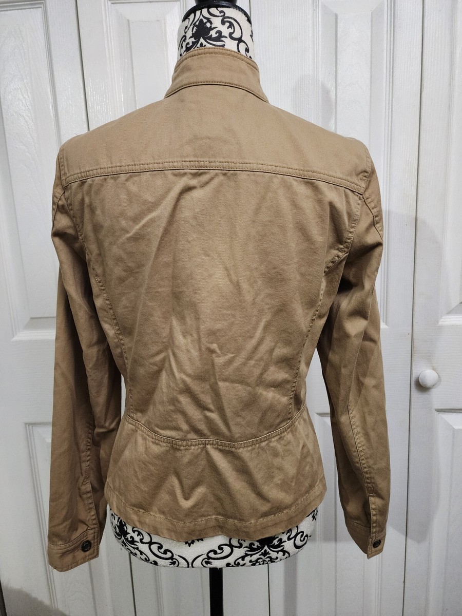 VESTE FEMME CHAPS - Taille XL - 100% Coton - Noire & Crème - Neuve Avec Étiquettes - Haute Qualité
