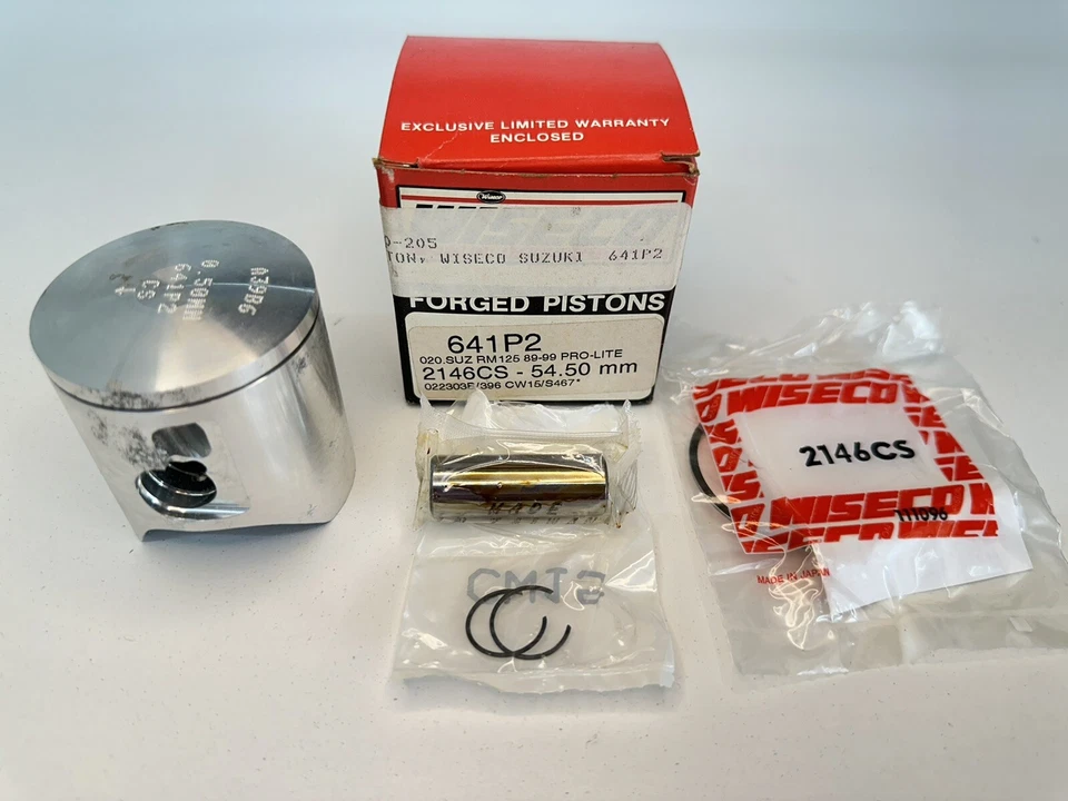 NEW 89-99 SUZUKI RM125 RM 125 WISECO PISTON & RING KIT 641M05450 (+.50MM OVER) - Image 4 of 4