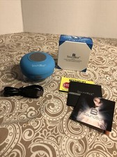 SoundBot SB510 HD Water Resistant Bluetooth Shower Speaker, Handsfree Blue   H