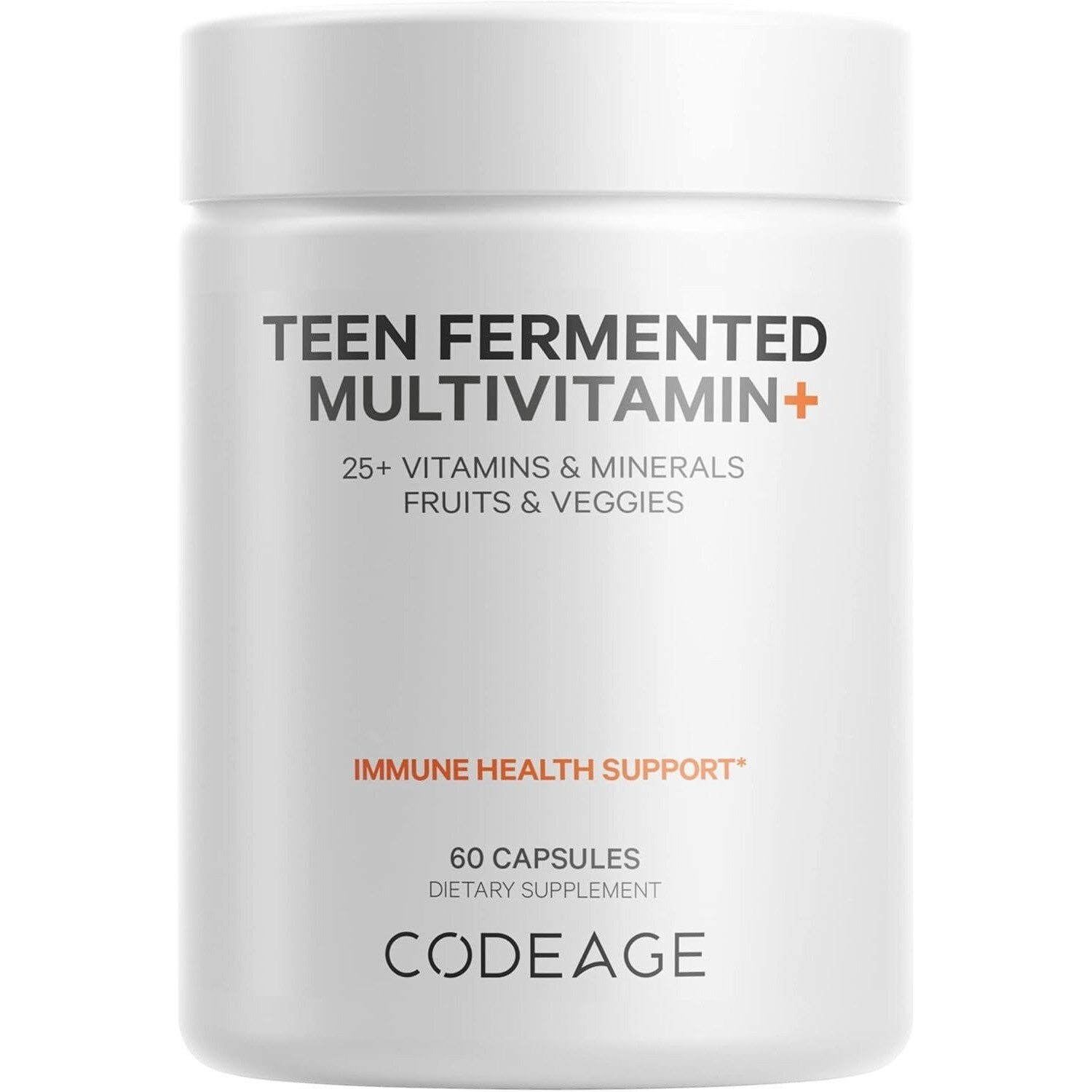 Codeage Teen Daily Multivitamin+ Immune Health Support 60 Capsules 03/28/2027