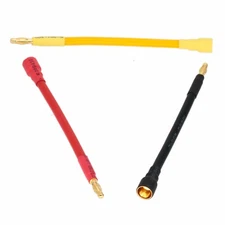 8mm Female Banana to 4mm Male Bullet Motor Control ESC 10AWG 4" Extension Wire