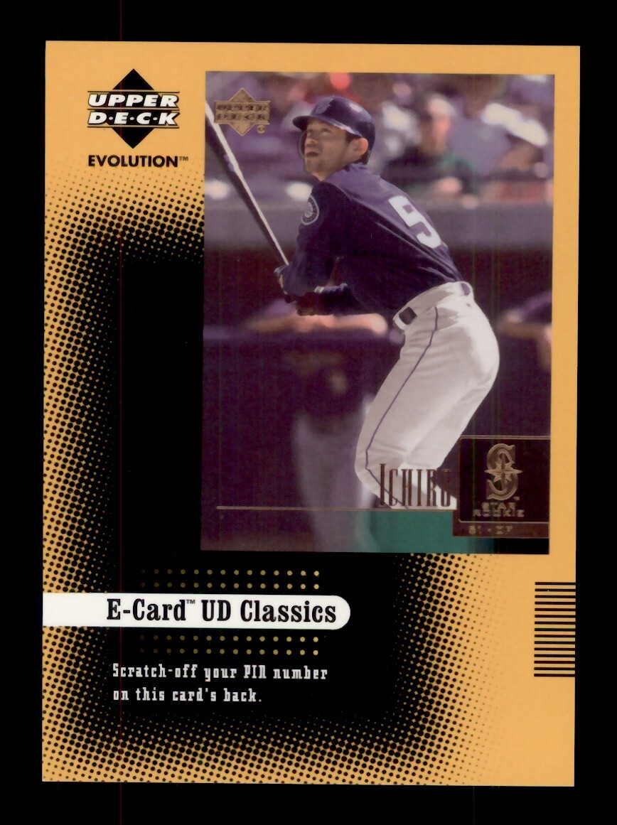 2001 UPPER DECK EVOLUTION E-CARD UD CLASSICS #EC6 ICHIRO ROOKIE RC MARINERS HOF