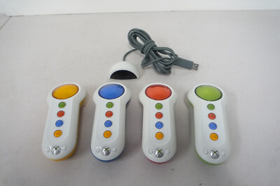 Xbox 360 Big Button IR Receiver With 4 Controllers Bundle