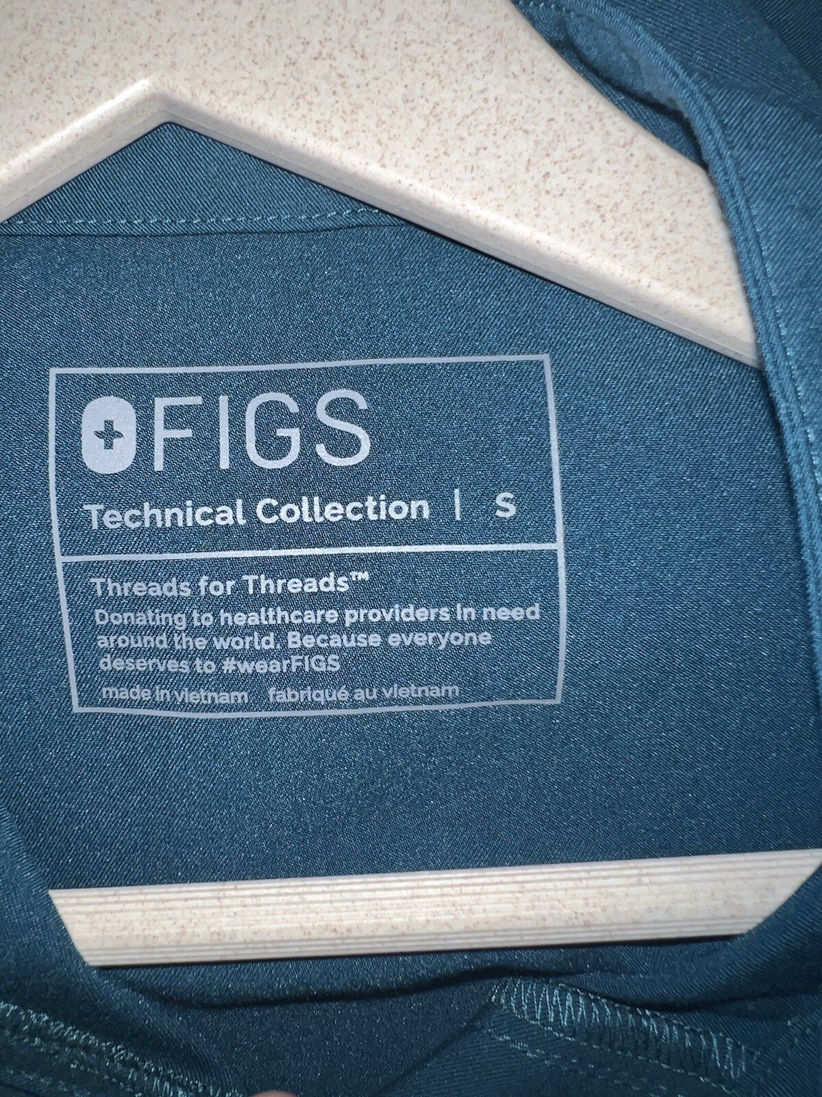 FIGS Rafaela Cargo Scrub Jumpsuit Caribbean Blue Size S Women's