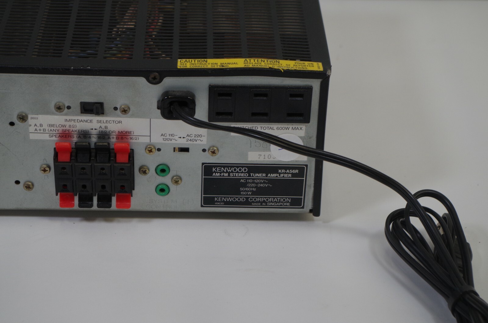 Vintage Kenwood Model KRA56R AM/FM Stereo Receiver Tested eBay