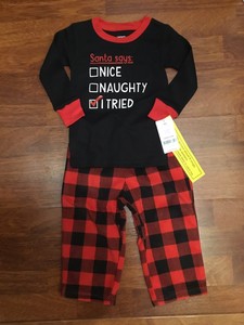 18 month boy christmas pajamas