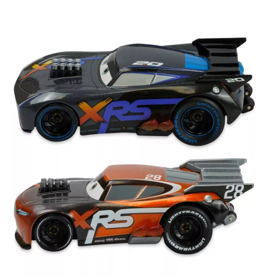 Disney Jackson Storm & Tim Treadless Pull 'N' Race Die Cast Set Cars