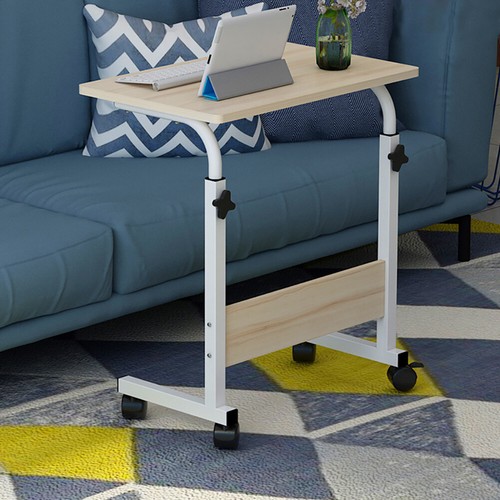 ADJUSTABLE PORTABLE TABLE BED MATE LAP TRAY TV DINNER DESK SERVING TRAY MOVING - Picture 4 of 13