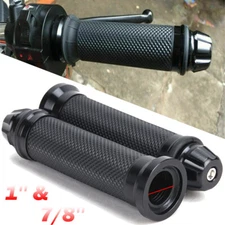 2x 1'' 7/8" Handlebar Hand Grips Gel For Suzuki GSXR 750 1000 Honda CBR600RR