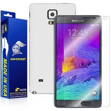 ArmorSuit MilitaryShield Samsung Galaxy Note 4 Screen Protector White Carbon