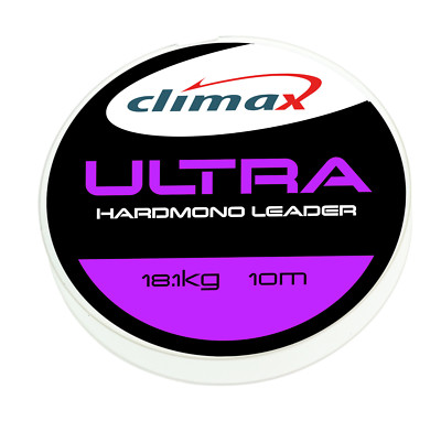 Climax 10m Hardmono Leader Raubfisch Vorfach Schnur mit Klemmhülsen 0,75 /m