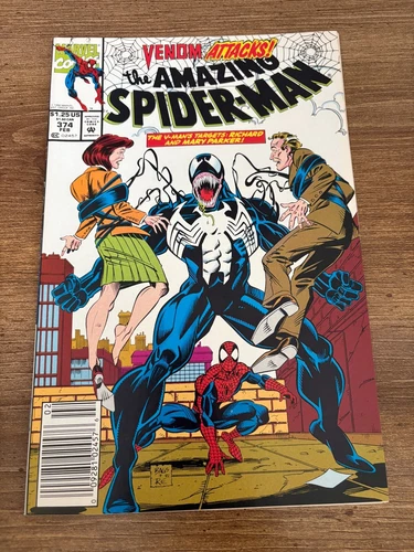 The Amazing Spider-Man # 374 NM Marvel Comic Book Goblin May Gwen MJ 17 J297