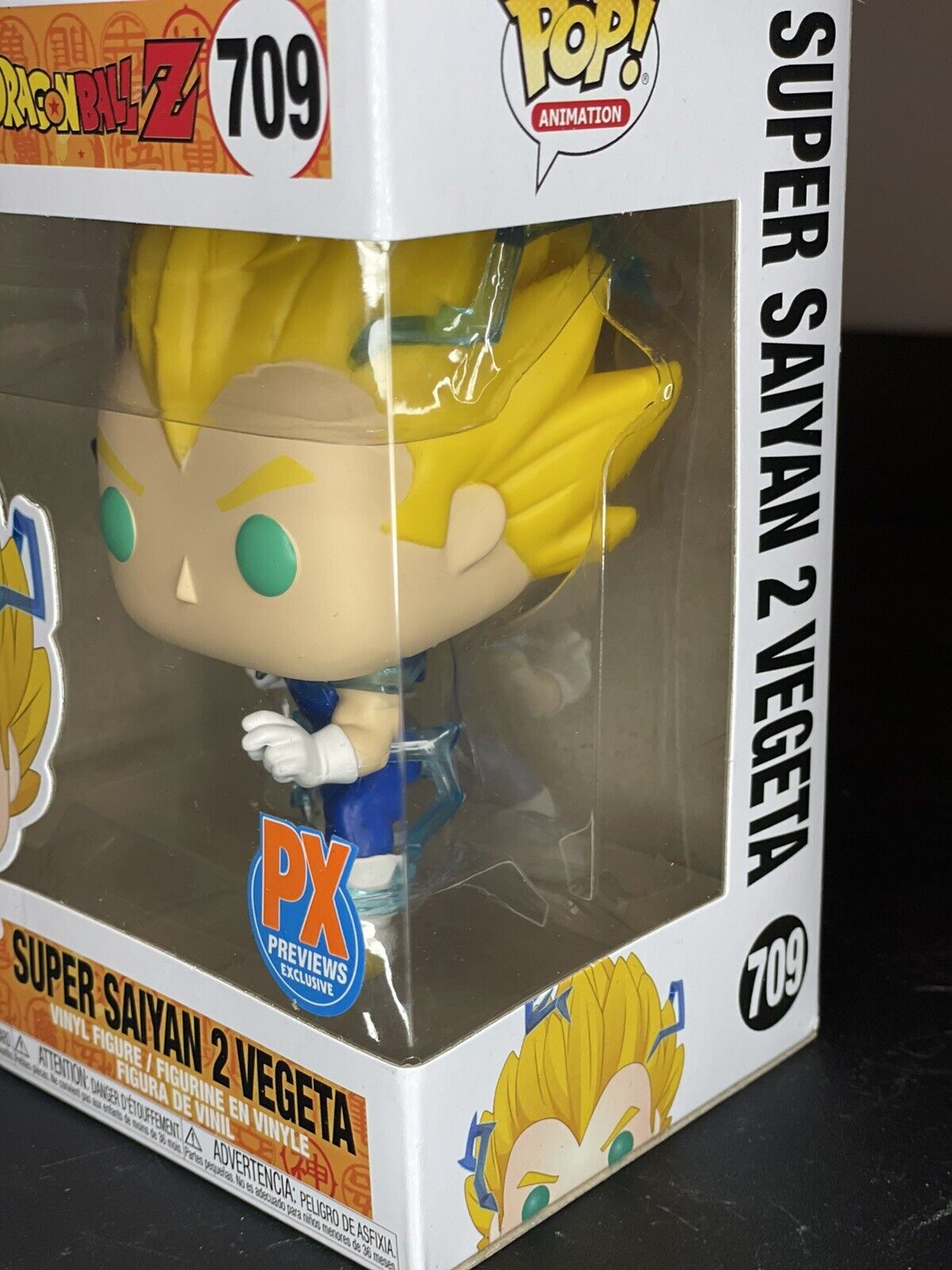 Funko Pop! Animation Dragon Ball Z Super Saiyan 2 Vegeta PX Exclusive  Figure #709 - Legacy Comics and Cards