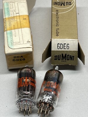 NOS Electron Tube 6DE6 RCA DuMont 2 in Lot