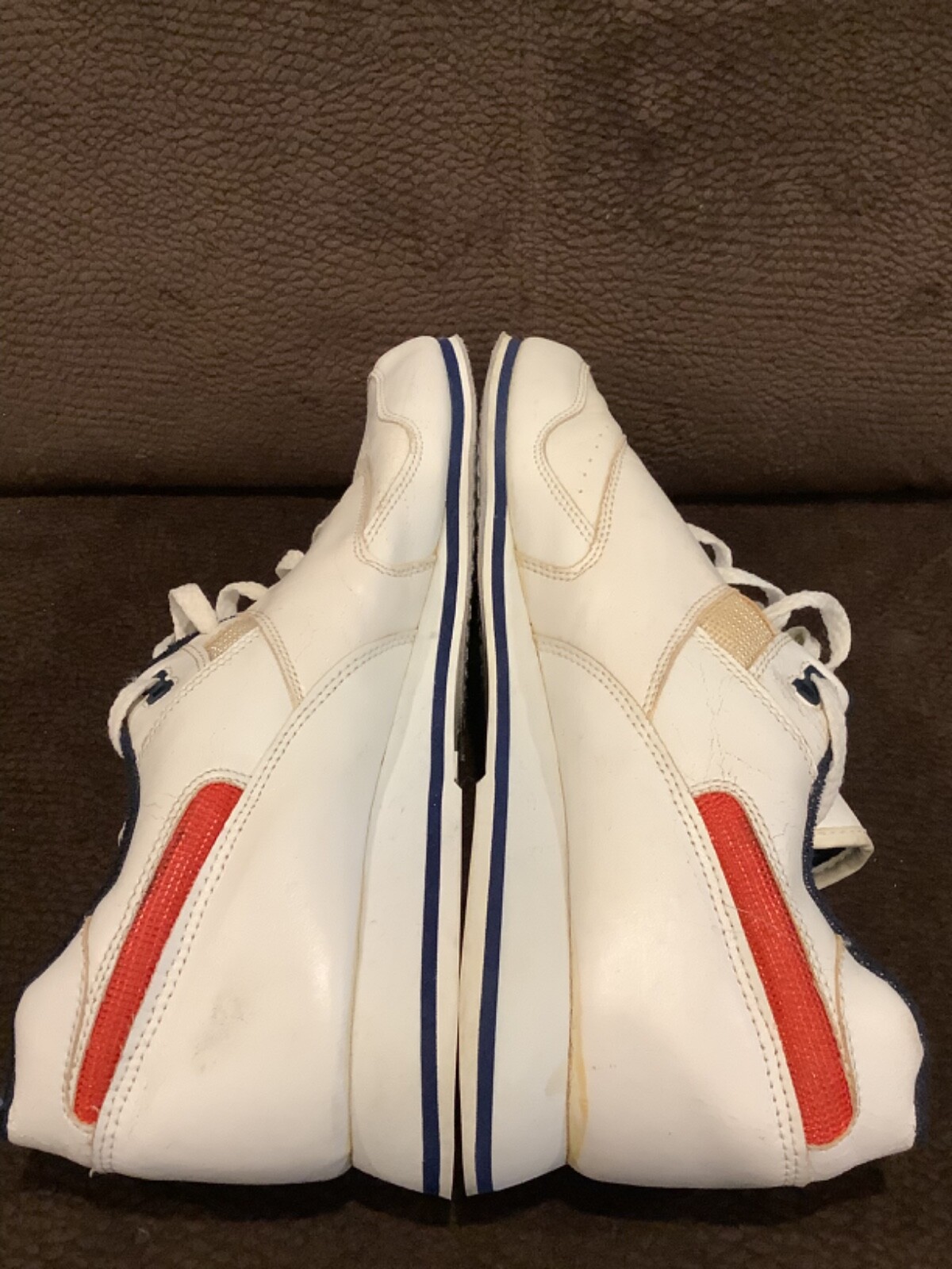 Vintage AMF Mens Bowling Shoes Size 11 White Sneakers Bowl Rare Shoe