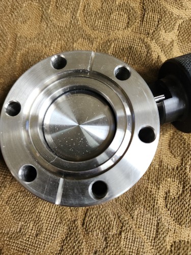 MDC 1/4 TURN BUTTERFLY VALVE 2.75" OD 1.25" ID STAINLESS STEEL 6 Hole 1" Thick - Picture 2 of 5