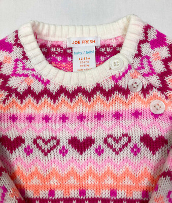 Joe Fresh Sweater Dress Joe Fresh Baby Girl Heart Sweater Dress