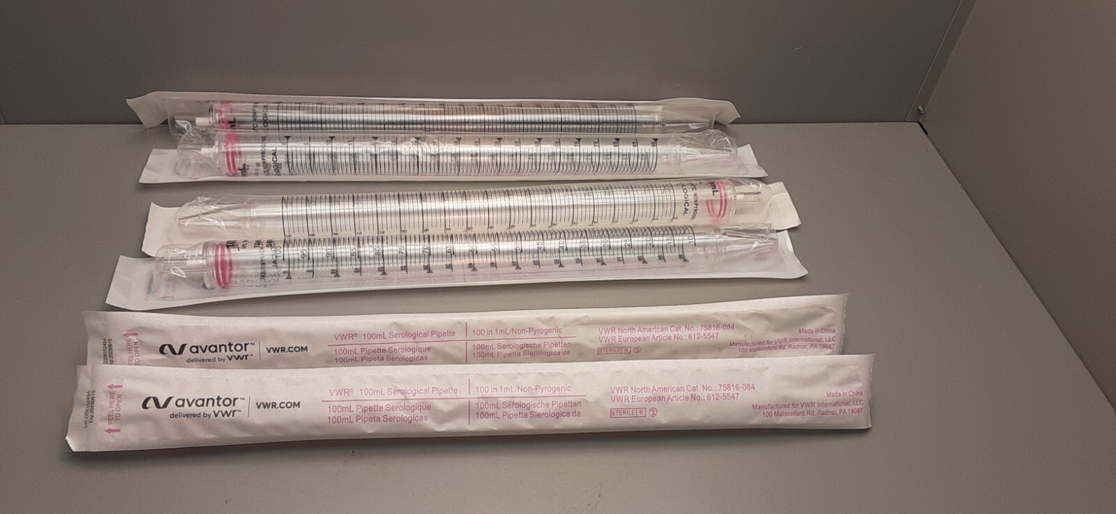 Advantor/VWR 1/100mL Serological Pipette (lot of 6) 75816-084 | eBay