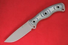 Busse Battle Grade Mean Street Ergo .165 " Sage SR101 Blade Black/Tan G10 Handle