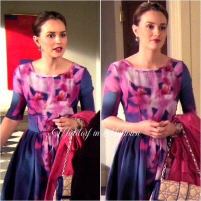 blair waldorf purple dress ASO blair waldorf Peter Som dress - small