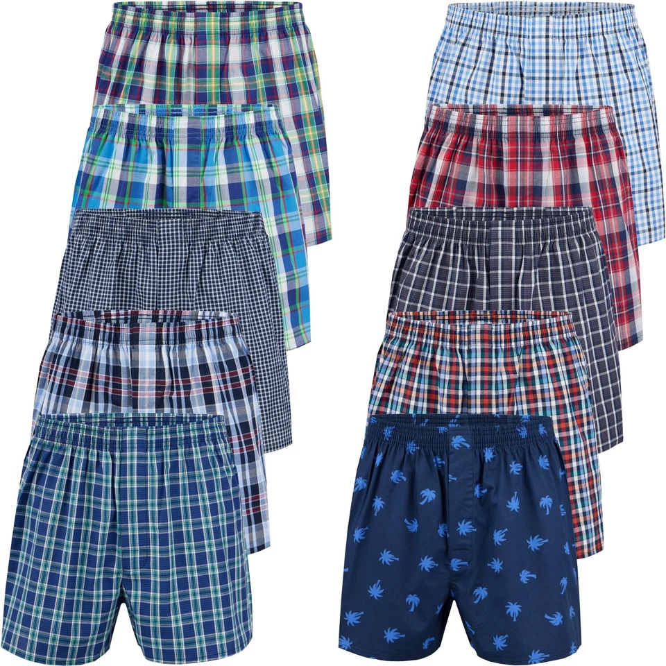 10er Pack City Life Herren Boxershorts Shorts Boxer Sparpack S - 4XL FARBWAHL - Bild 1 von 1